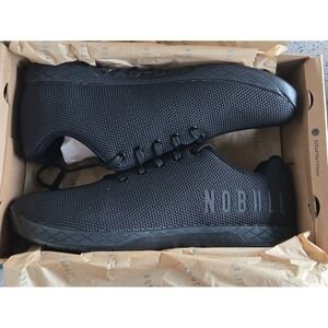 NOBULL Outwork Mens 13 Black Strength Training Shoes FSFLCBLK13 SuperFabric